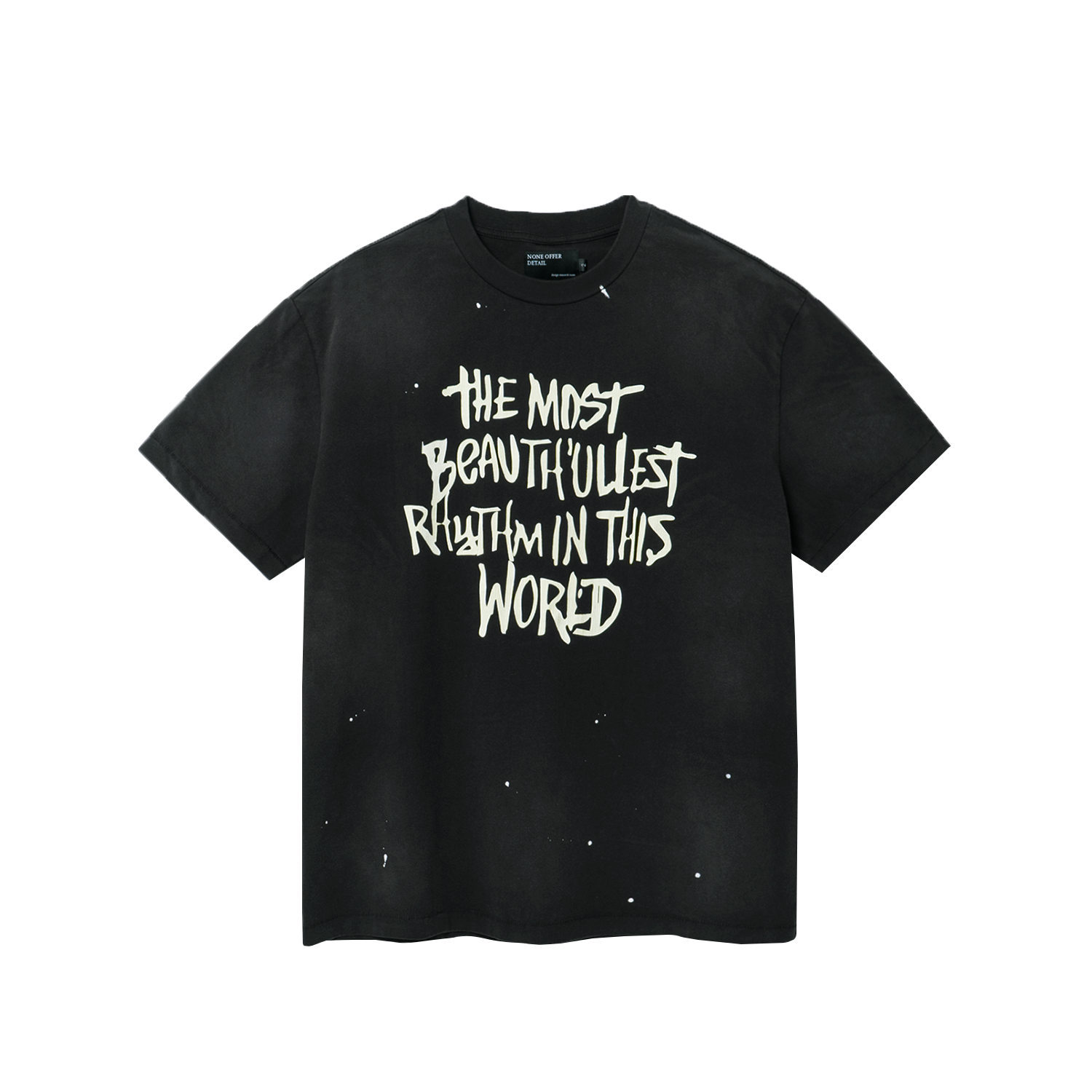 P000DNIH NOD Beautifulest Rythem T-shirts Black