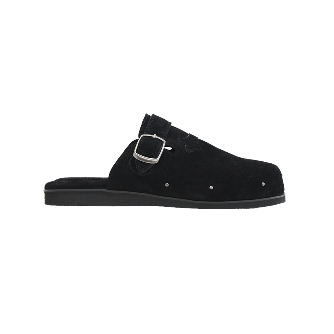 [프리오더] 폴리테루 1011 리벳 뮬 블랙([프리오더] Polyteru 1011 Rivet Mule Black)