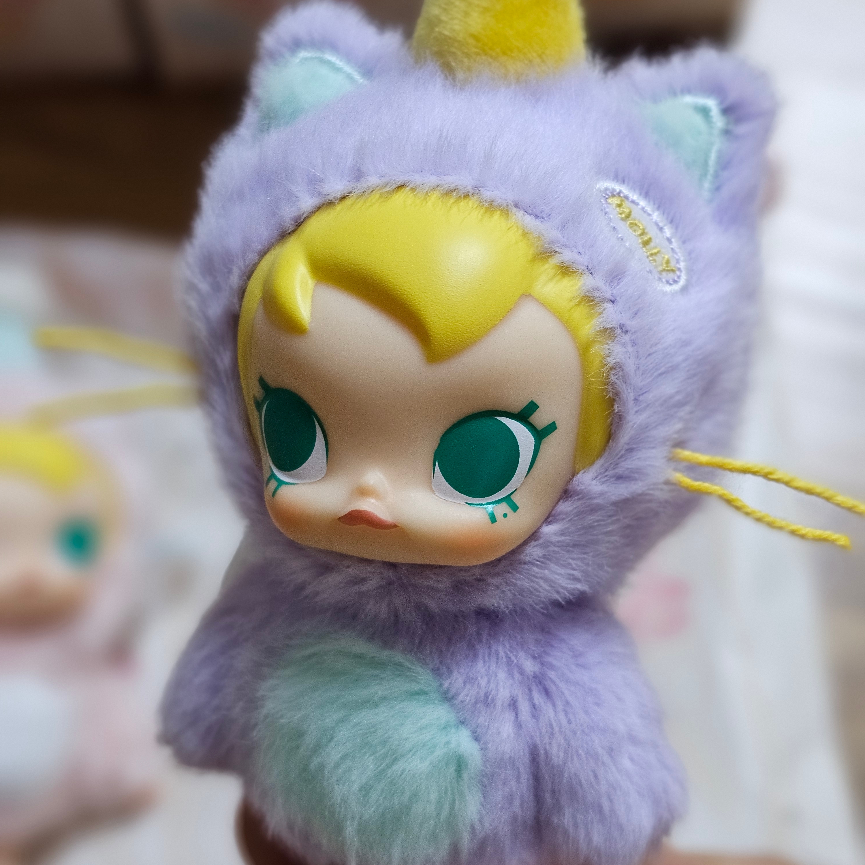 Pop Mart Baby Molly Pocket Friends Series Vinyl Plush Pendant (6 Blind Boxes) 착용 스타일 - 3