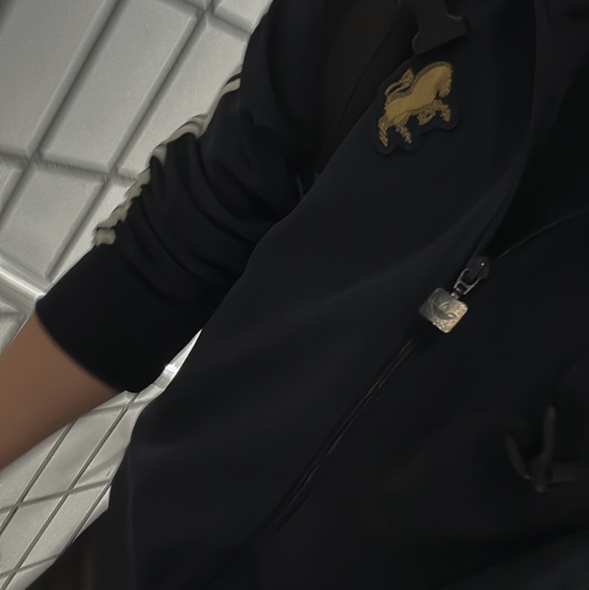Adidas Juventus Terrace Icon Track Top Legend Ink - KR Sizing 착용 스타일