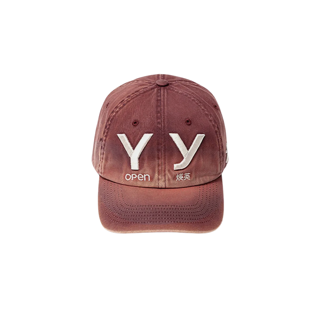 오픈 Yy 그라디언트 볼캡 레드(Open Yy Gradient Ball Cap Red)