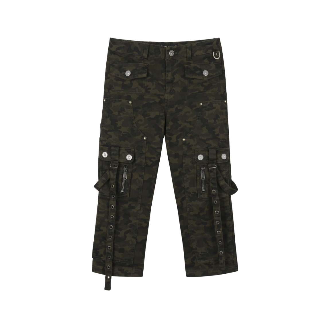 VAV251PT002 Vacant Archive Piko Capri Pants Camo