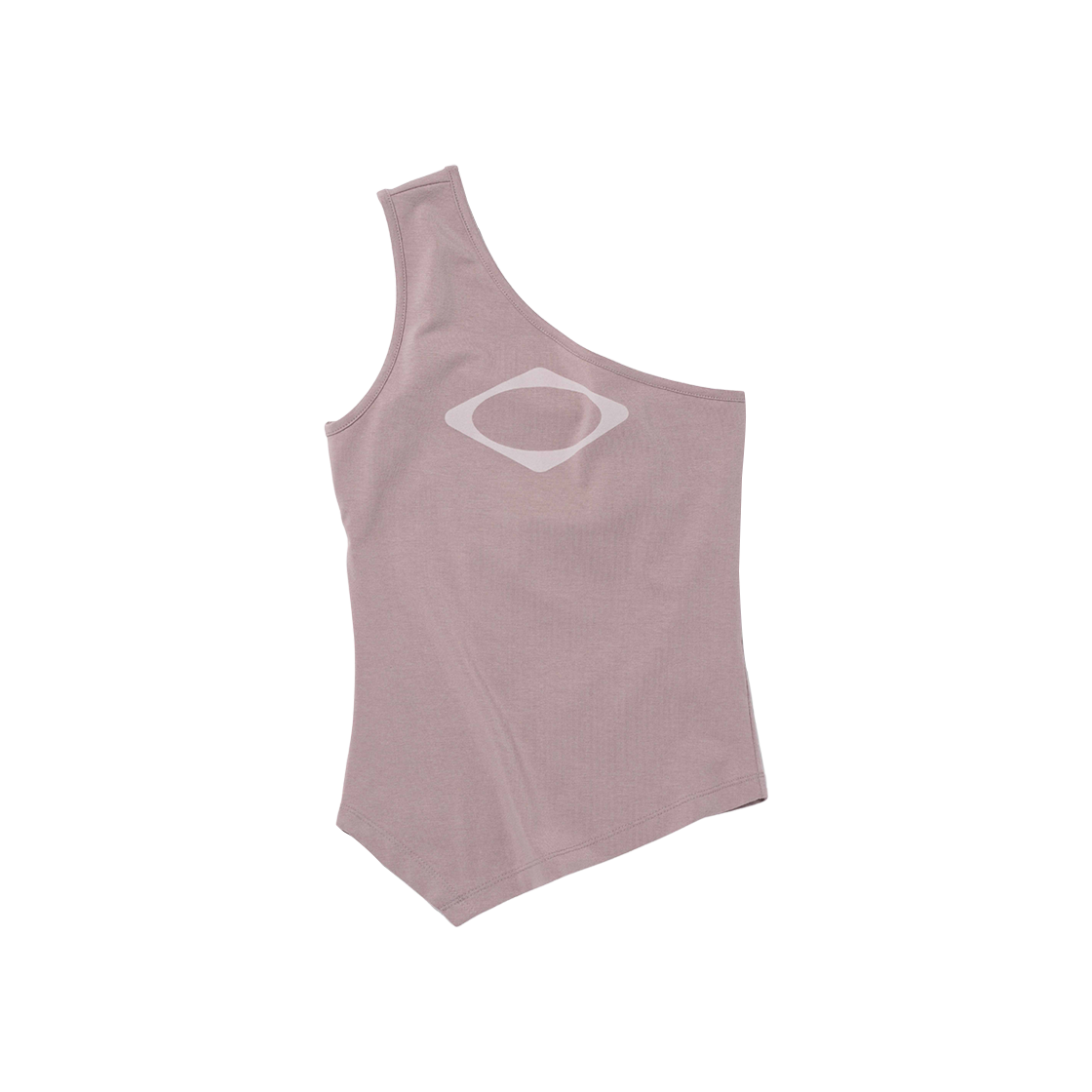 (W) 미스치프 롬버스 원 숄더 슬리브리스 페일 바이올렛((W) Mischief Rhombus One Shoulder Sleeveless Pale Violet)