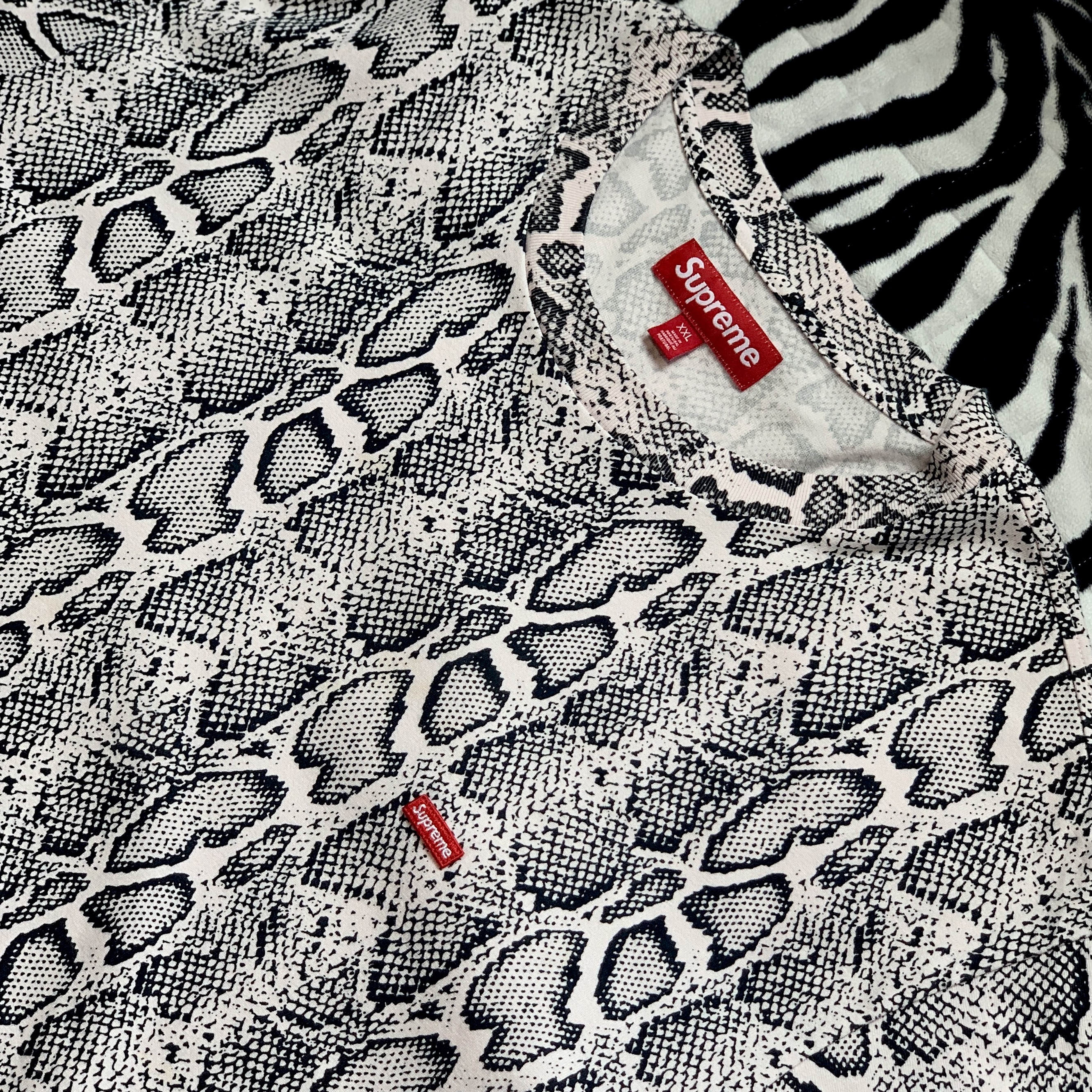 Supreme Small Box T-Shirt Snake - 24SS 착용 스타일