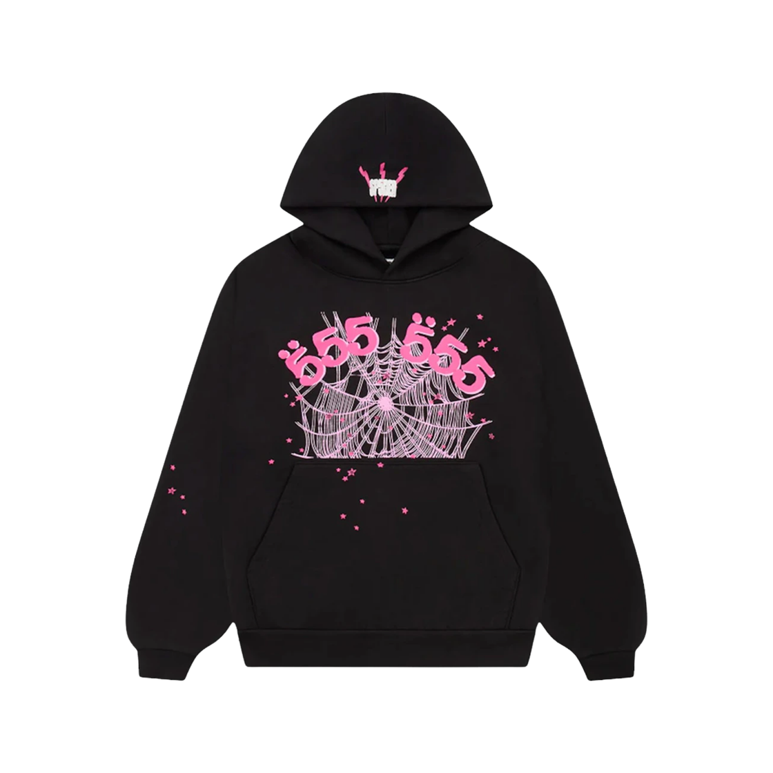 - Sp5der Angel Number Hoodie Black