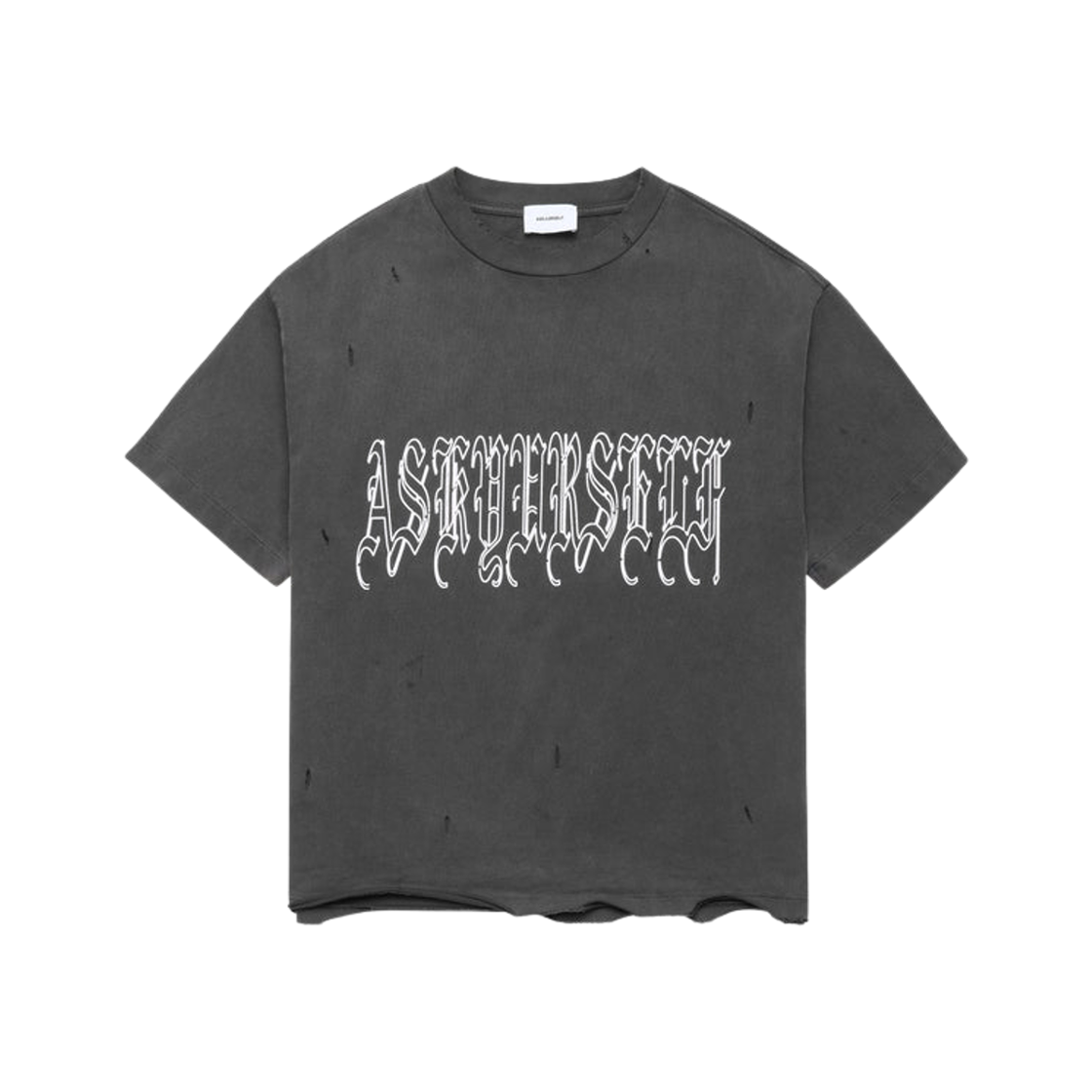 애스크유어셀프 고스 로고 티셔츠 빈티지 블랙(Askyurself Goth Logo T-Shirt Vintage Black)