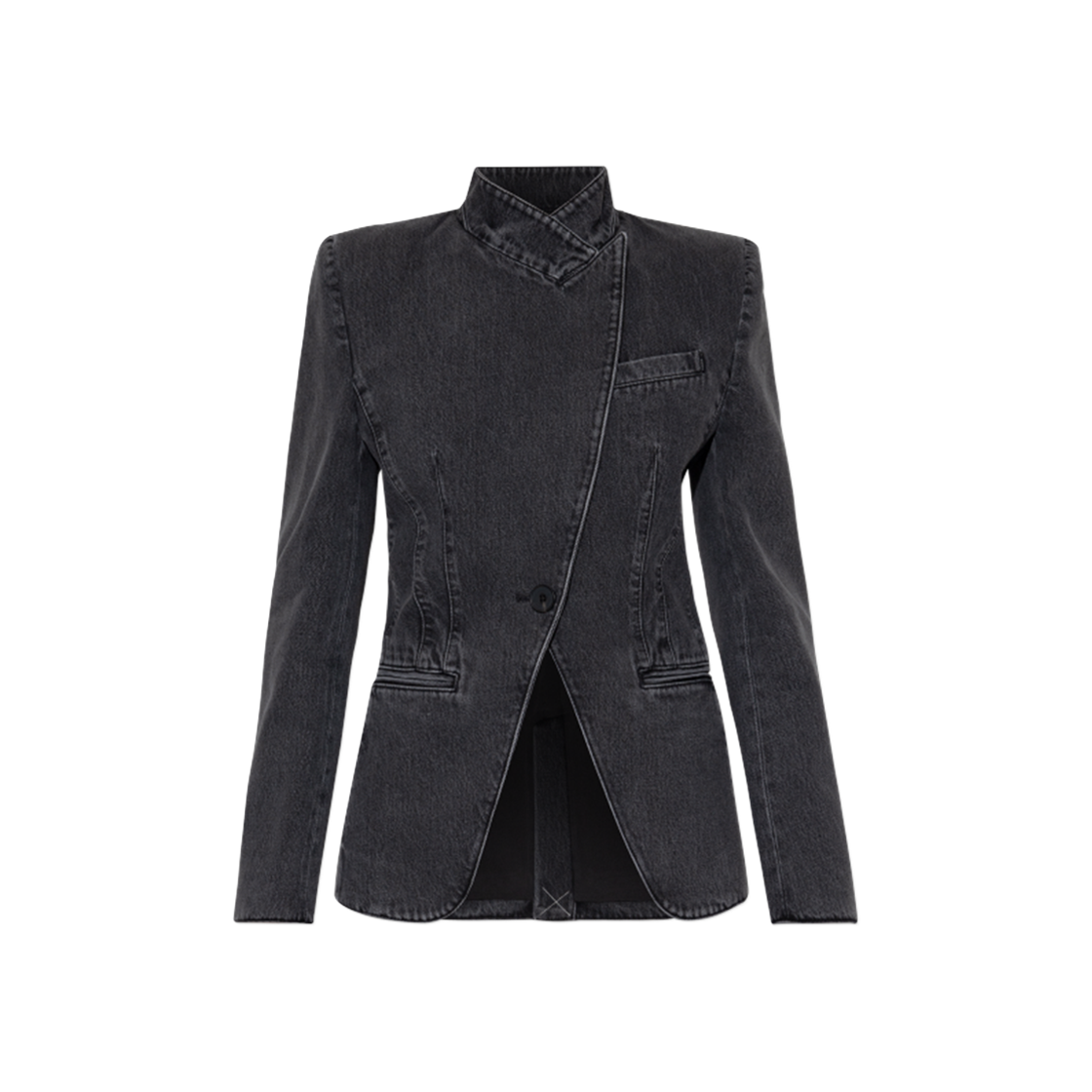 802091QMACX1307 (W) Alexander McQueen Denim Jacket Grey