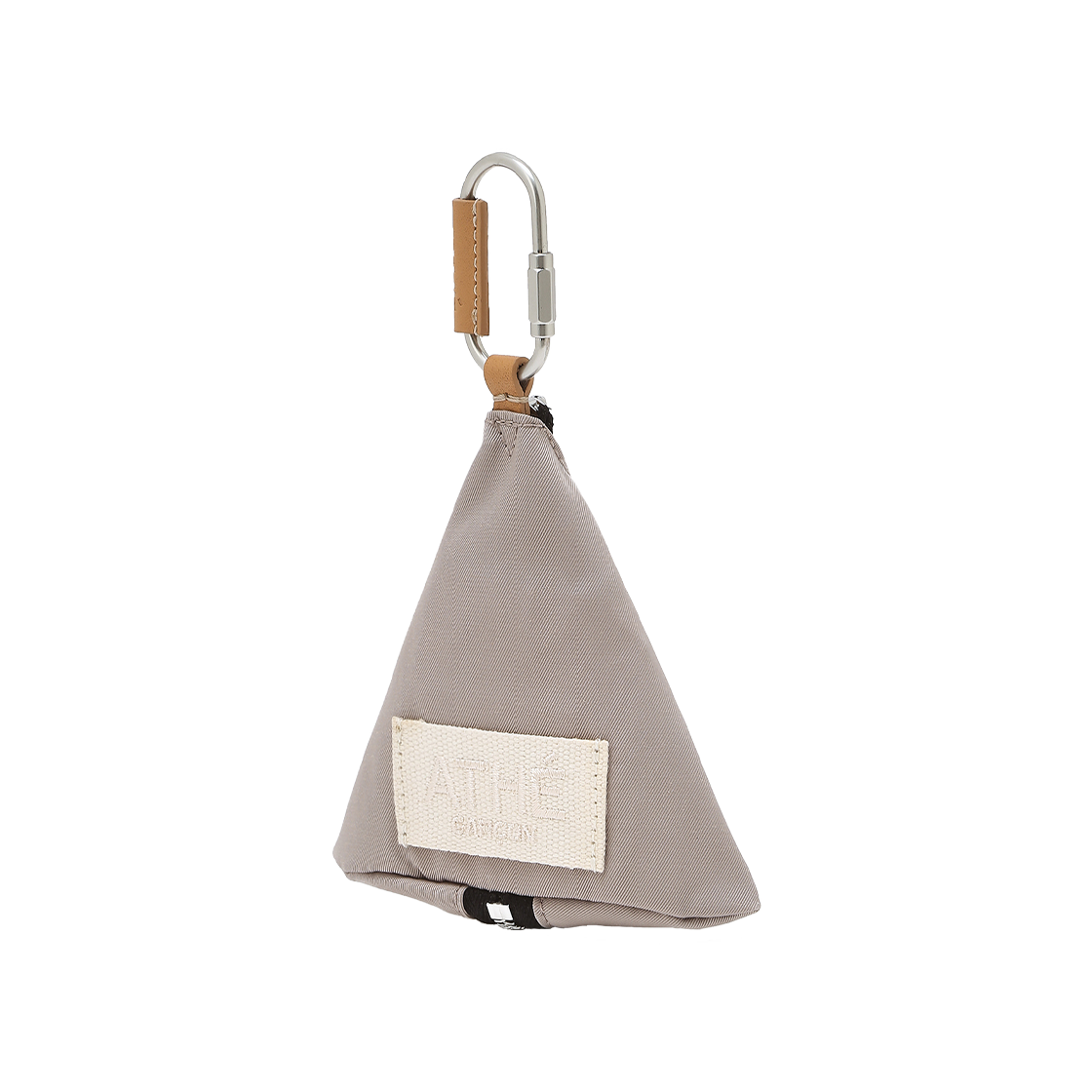 AAHO5FG10I1 Athe garcon Triangle Pouch Coin Wallet Beige