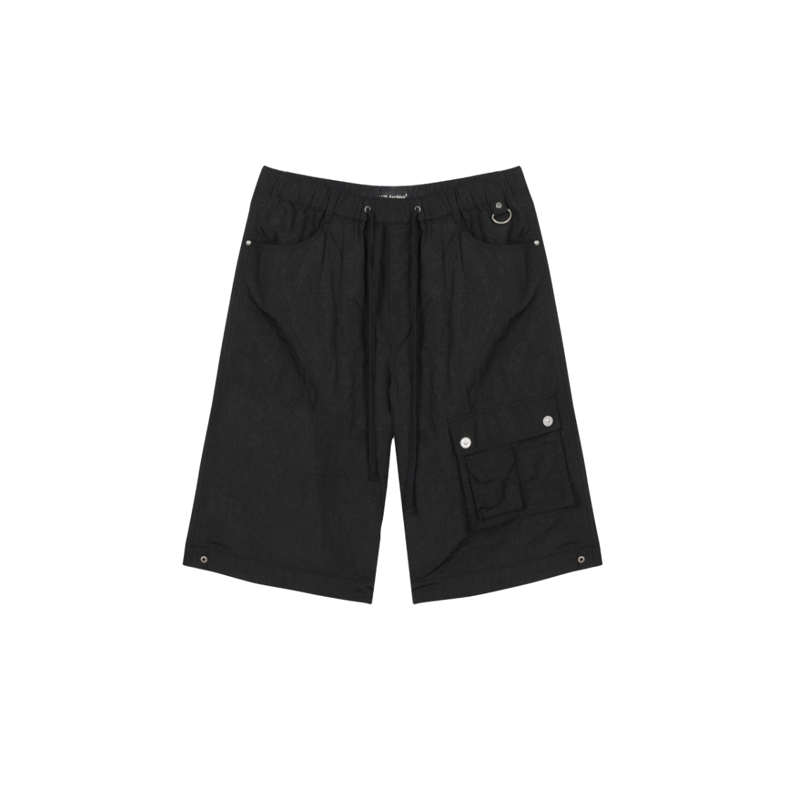 VAK252PT003 Vacant Archive Erwin Cargo Bermuda Pants Black