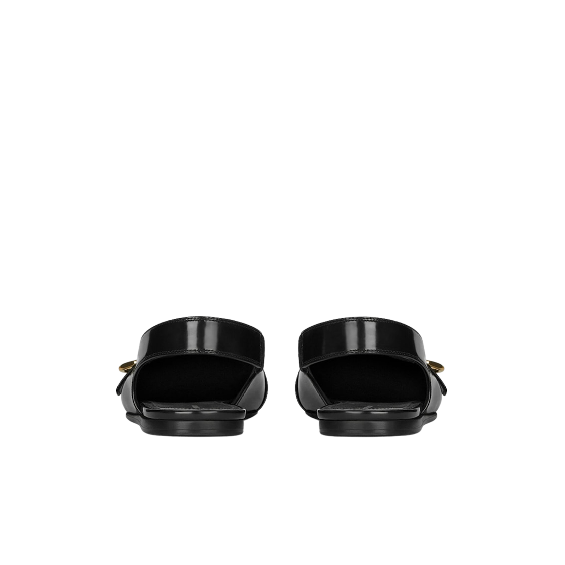 (W) 지방시 부아유 레더 슬링백 발레리나 블랙((W) Givenchy Voyou Slingback Ballerina in Leather Black) - 2