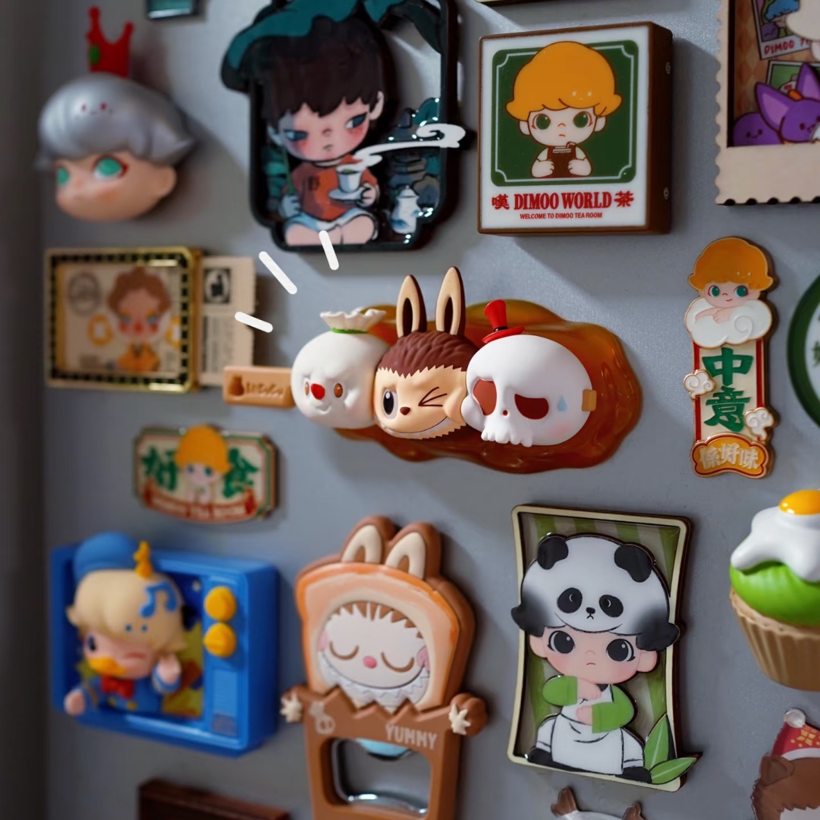 Pop Mart Labubu The Monsters Wacky Mart Series Figures Yakitori (Opened Case) 착용 스타일