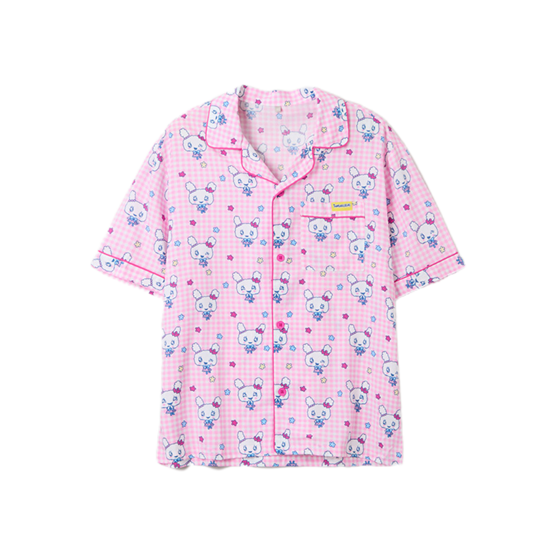 스파오 x 다마고치 숏슬리브 파자마 세트 핑크(Spao x Tamagotchi Short Sleeve Pajama Set Pink)