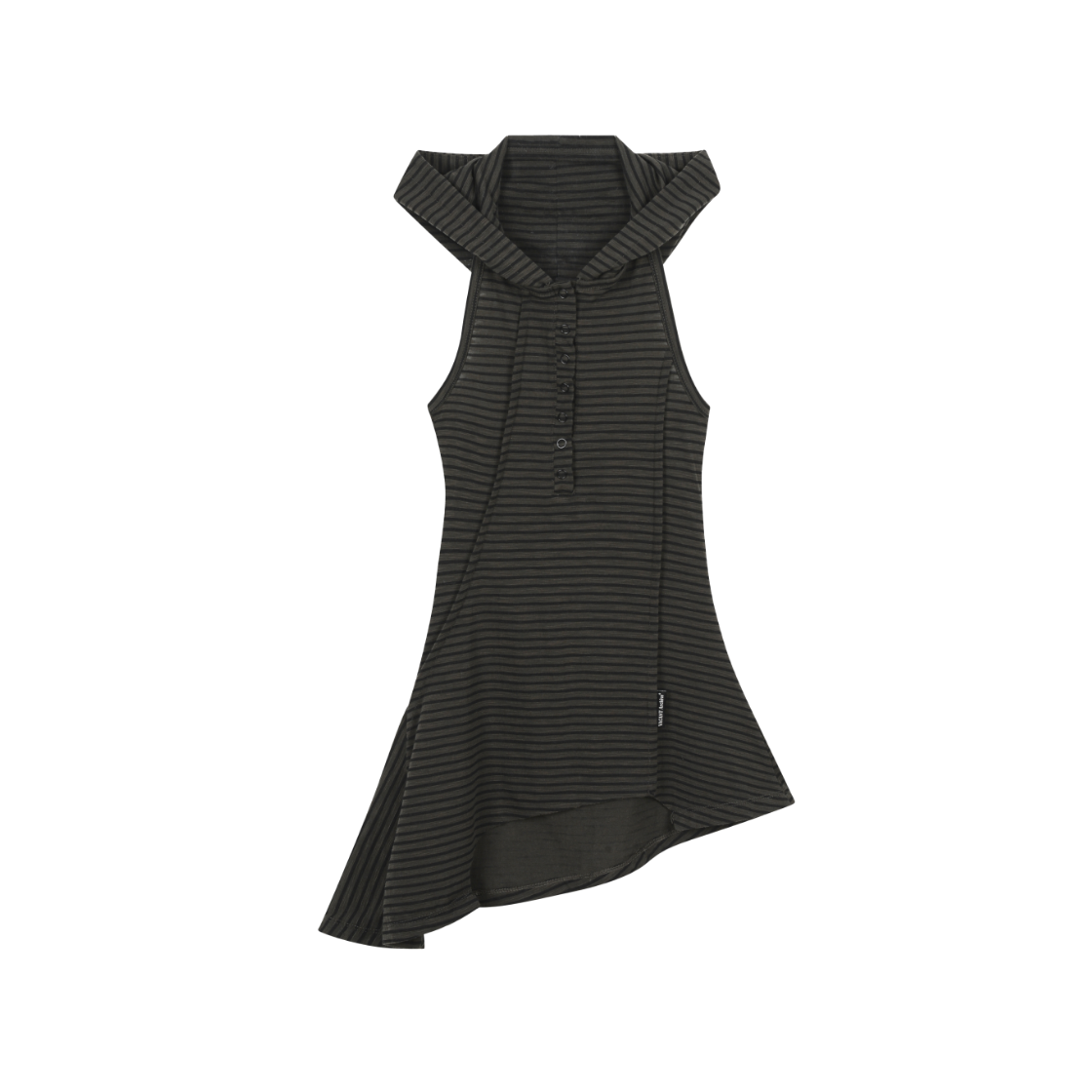 VAK252NS002 Vacant Archive Annie Halter Neck One-Piece Khaki