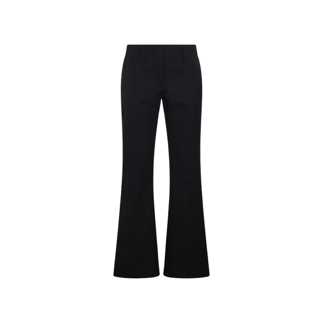 PWCA119F23FAB0014610 (W) Palm Angels Wool Blend Flared Pants Black