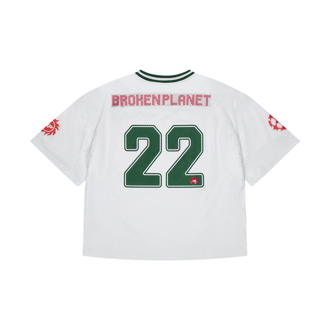 브로큰 플래닛 풋볼 저지 스노우 화이트 파인 그린(Broken Planet Football Jersey Snow White Pine Green) - 2