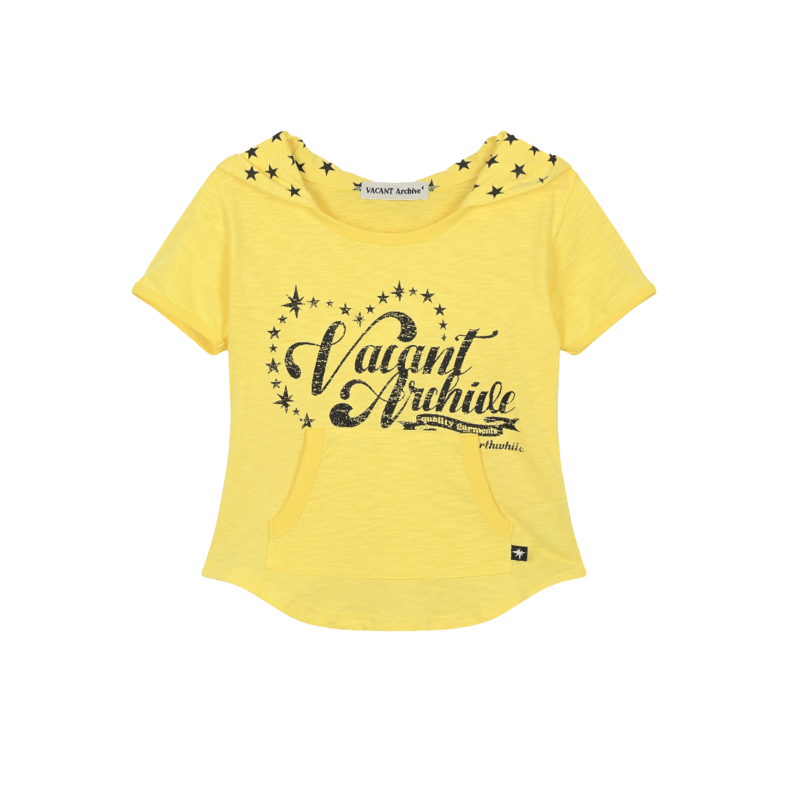 VAK252SS001 Vacant Archive Sara Hoodie T-Shirts Yellow - 대표 이미지 #1