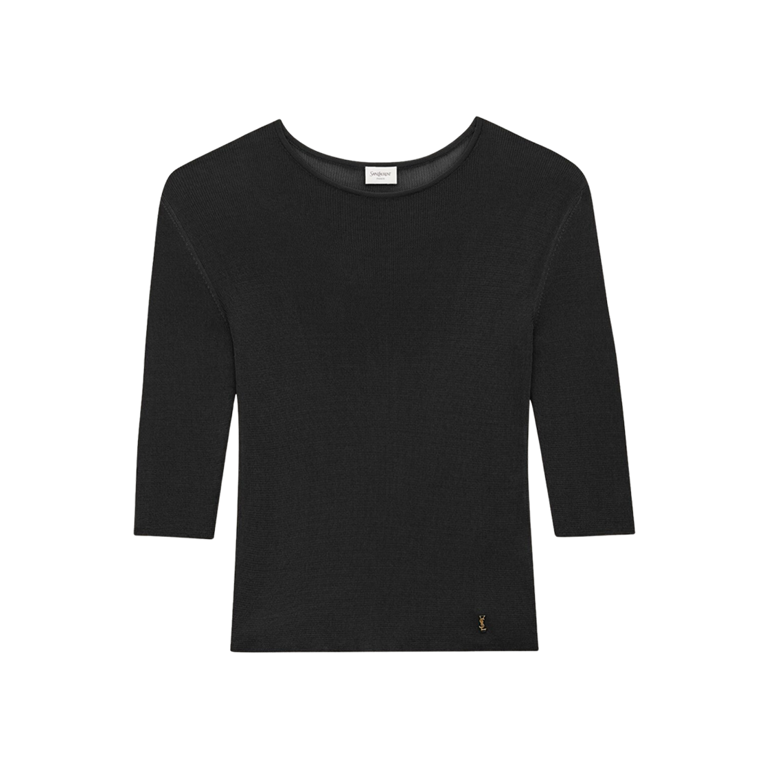 (W) 생로랑 카산드라 니트 탑 느와르((W) Saint Laurent Cassandre  Top in Knit Noir) - 1