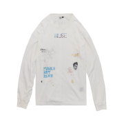Polyteru 1011 Doodle Long Sleeve Used White