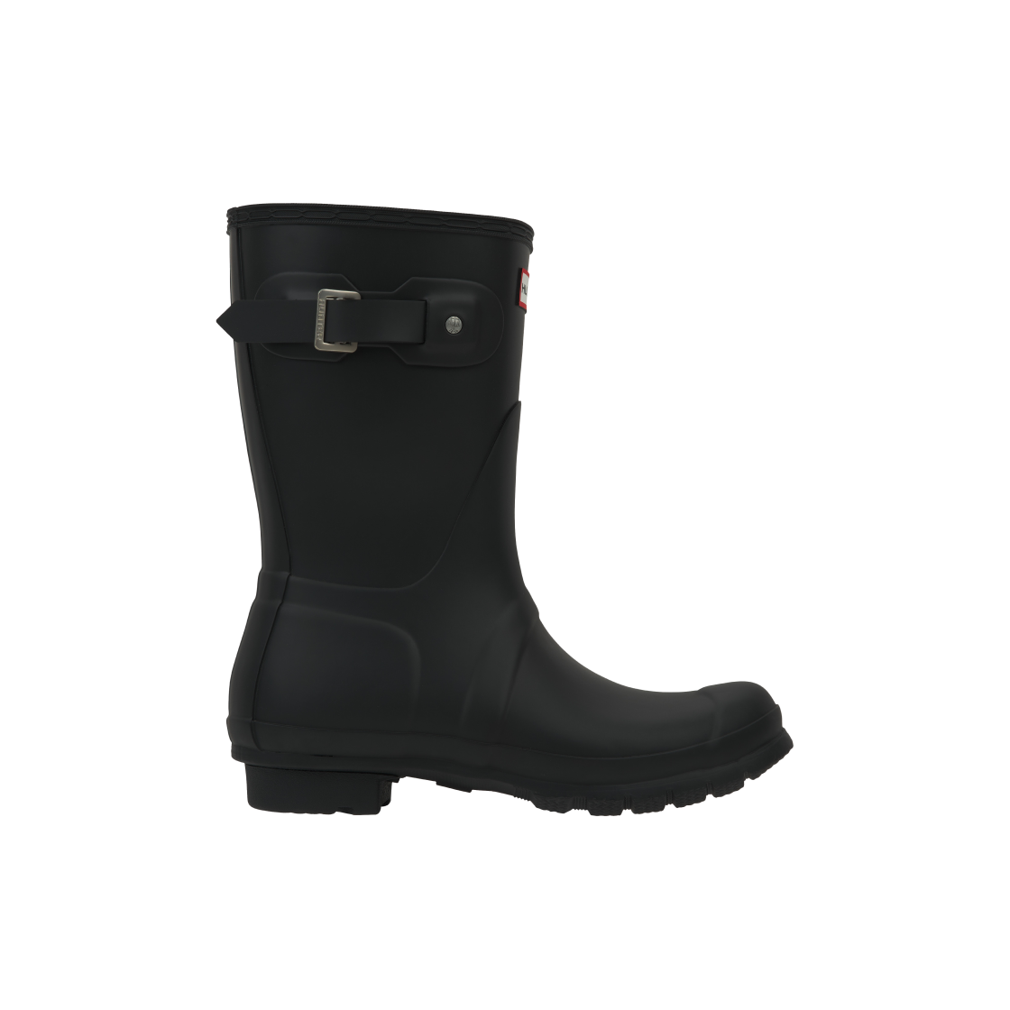 (W) 헌터 오리지널 쇼트 레인 부츠 블랙((W) Hunter Original Short Rain Boots Black)