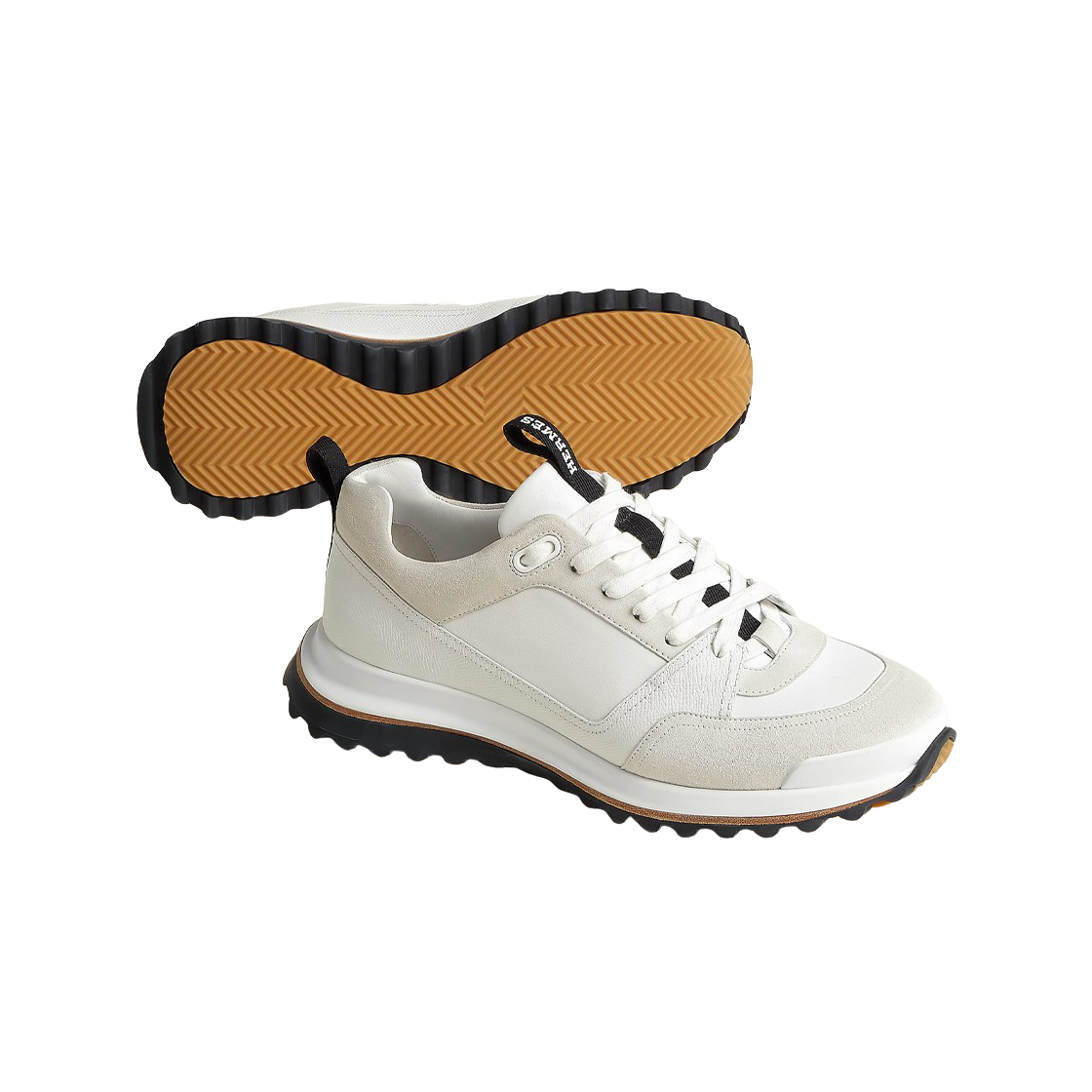 에르메스 리더 스니커즈 앱송 스웨이드 고트스킨 & 블랑(Hermes Leader Sneakers Epsom Suede Goatskin & Blanc) - 2