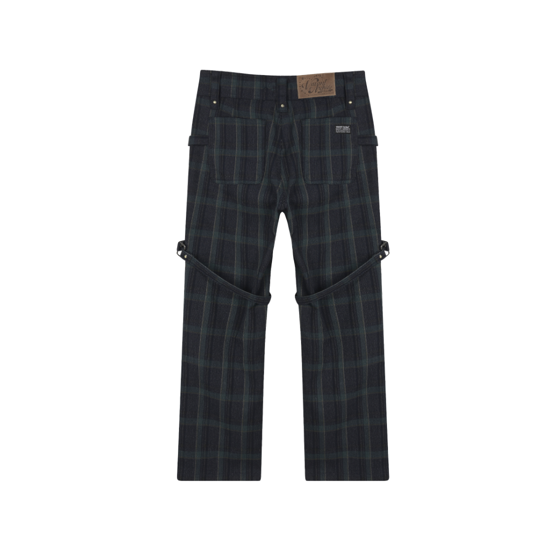 VAV252PT001 Vacant Archive Bona Strap Ankle Pants Check - #2