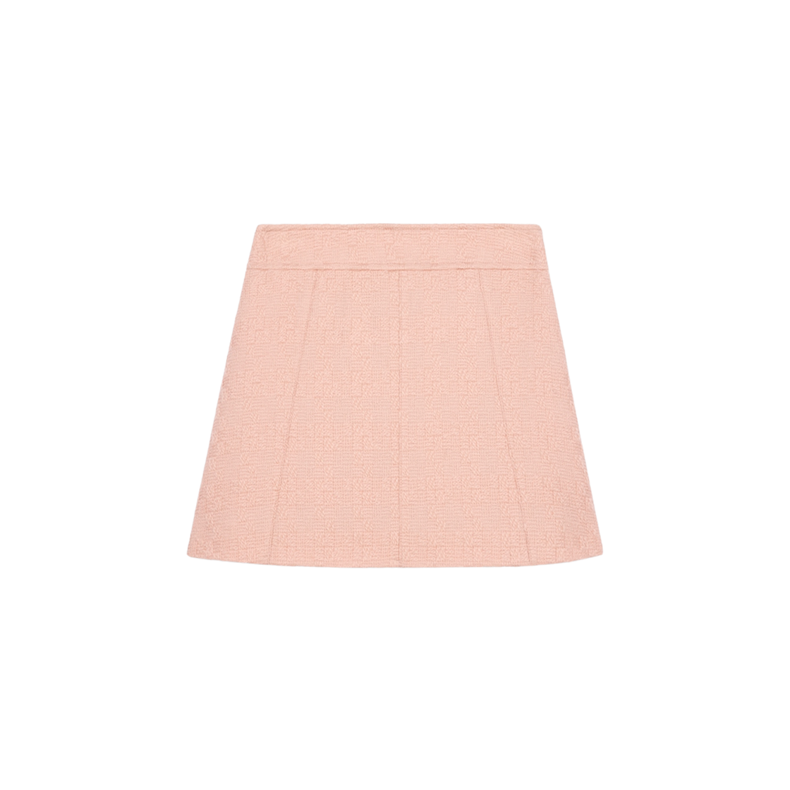 (W) 셀린느 울 나테 트라페즈 미니 스커트 페이디드 핑크((W) Celine Trapeze Mini Skirt in Wool Natte Faded Pink)
