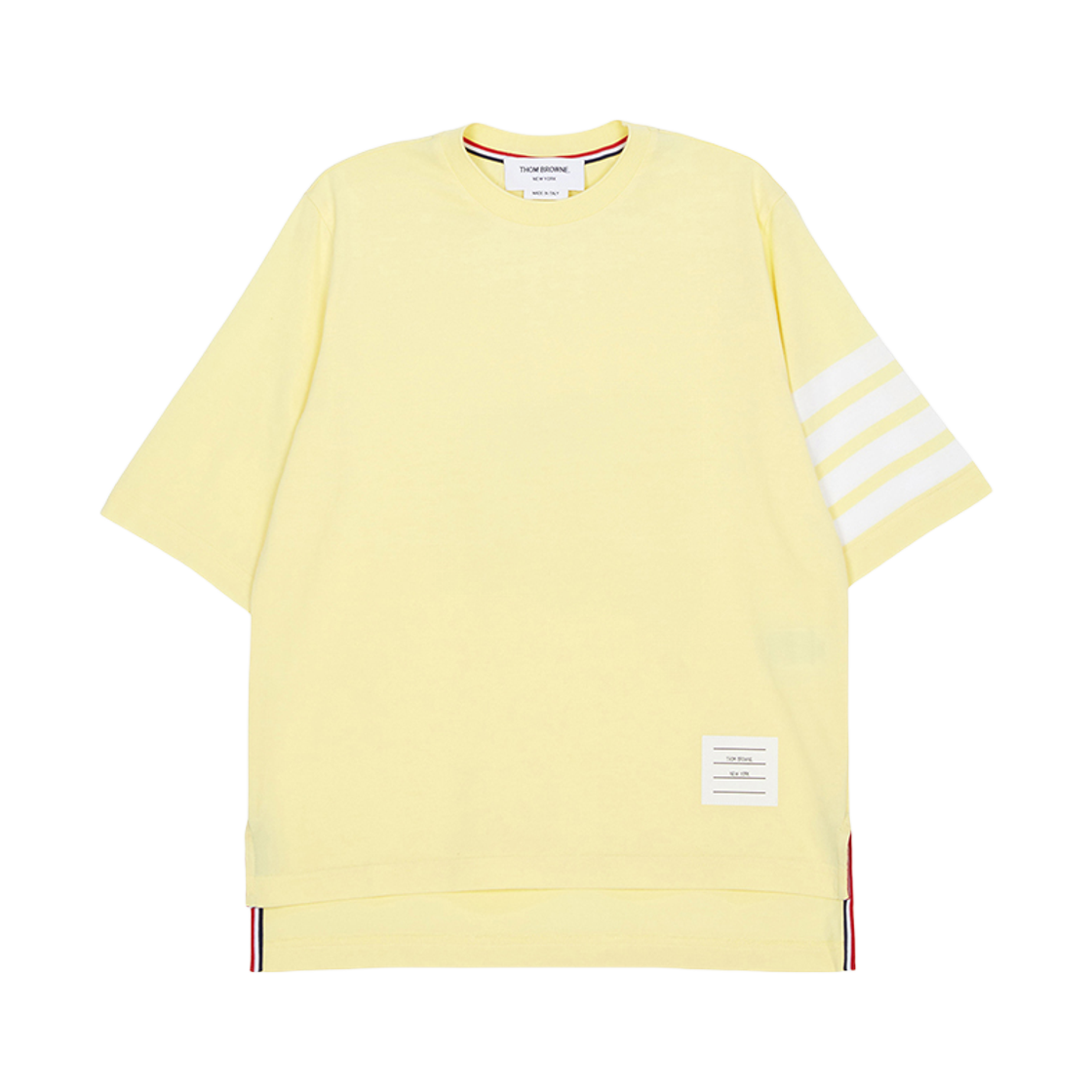 FJS102G-07862-740 (W) Thom Browne Short Sleeve T Shirt Yellow