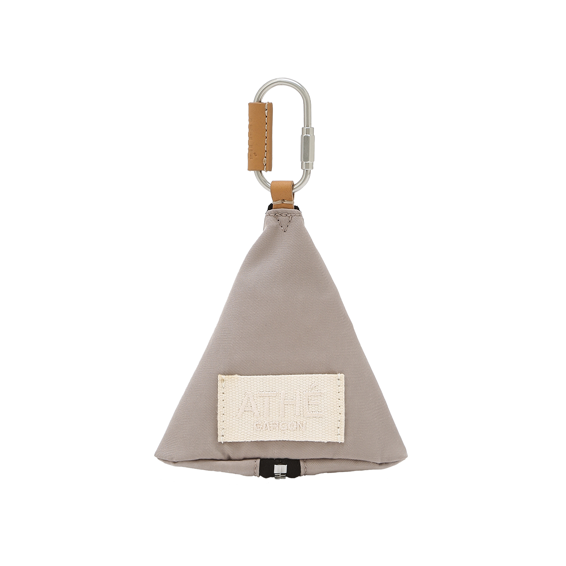 아떼가르송 트라이앵글 파우치 동전지갑 베이지(Athe garcon Triangle Pouch Coin Wallet Beige) - 2