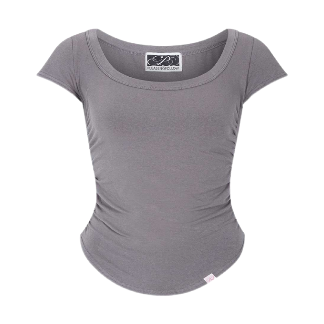 ◇Pleasenofollow◇ New MOMO Shirring Short Top White W) 플리즈노팔로우 뉴 모모 셔링 숏 탑 화이트 | Pleasenofollow