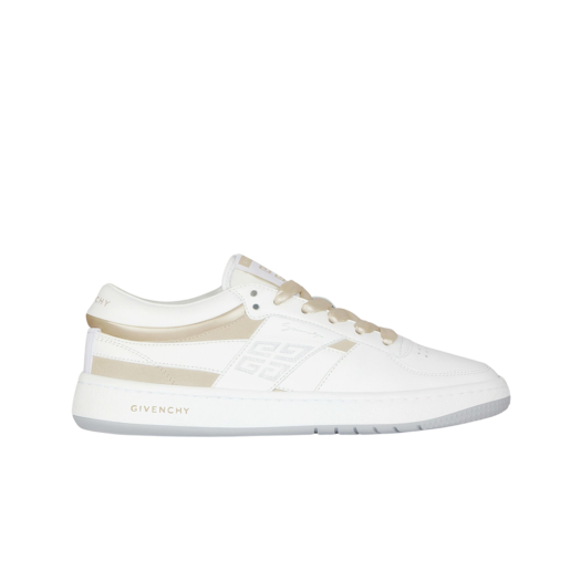 (W) Givenchy G Move Sneakers in Mixed Leather White Beige