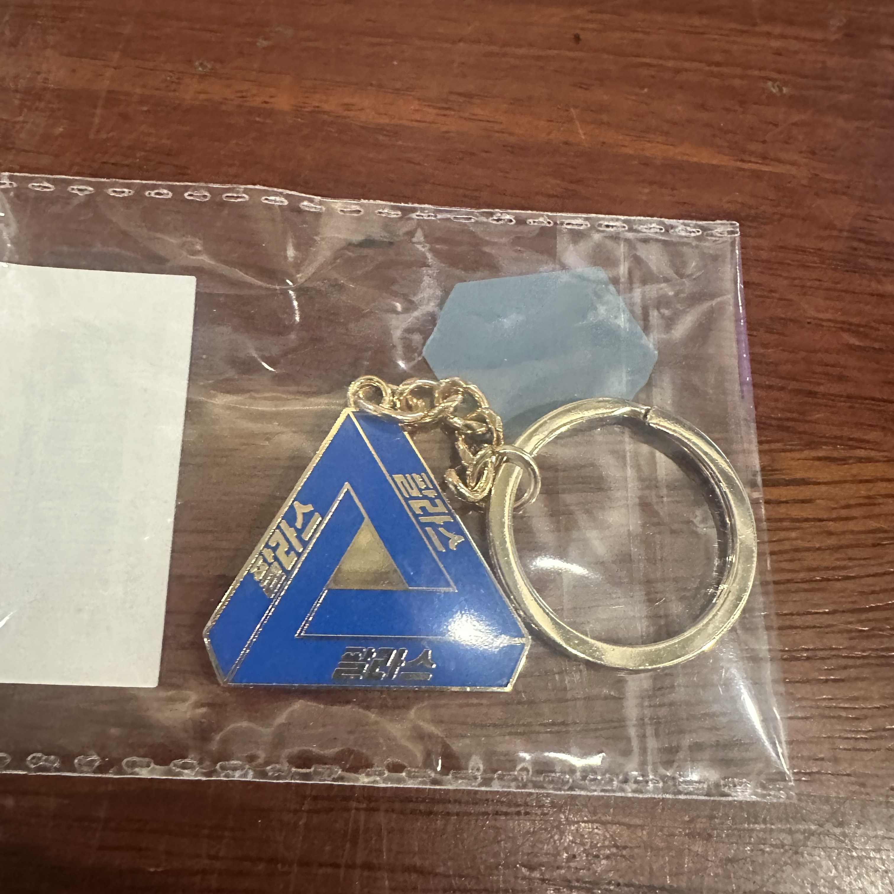 Palace Seoul 2 Seoul Keyring Blue Shadow - 25SS 착용 스타일