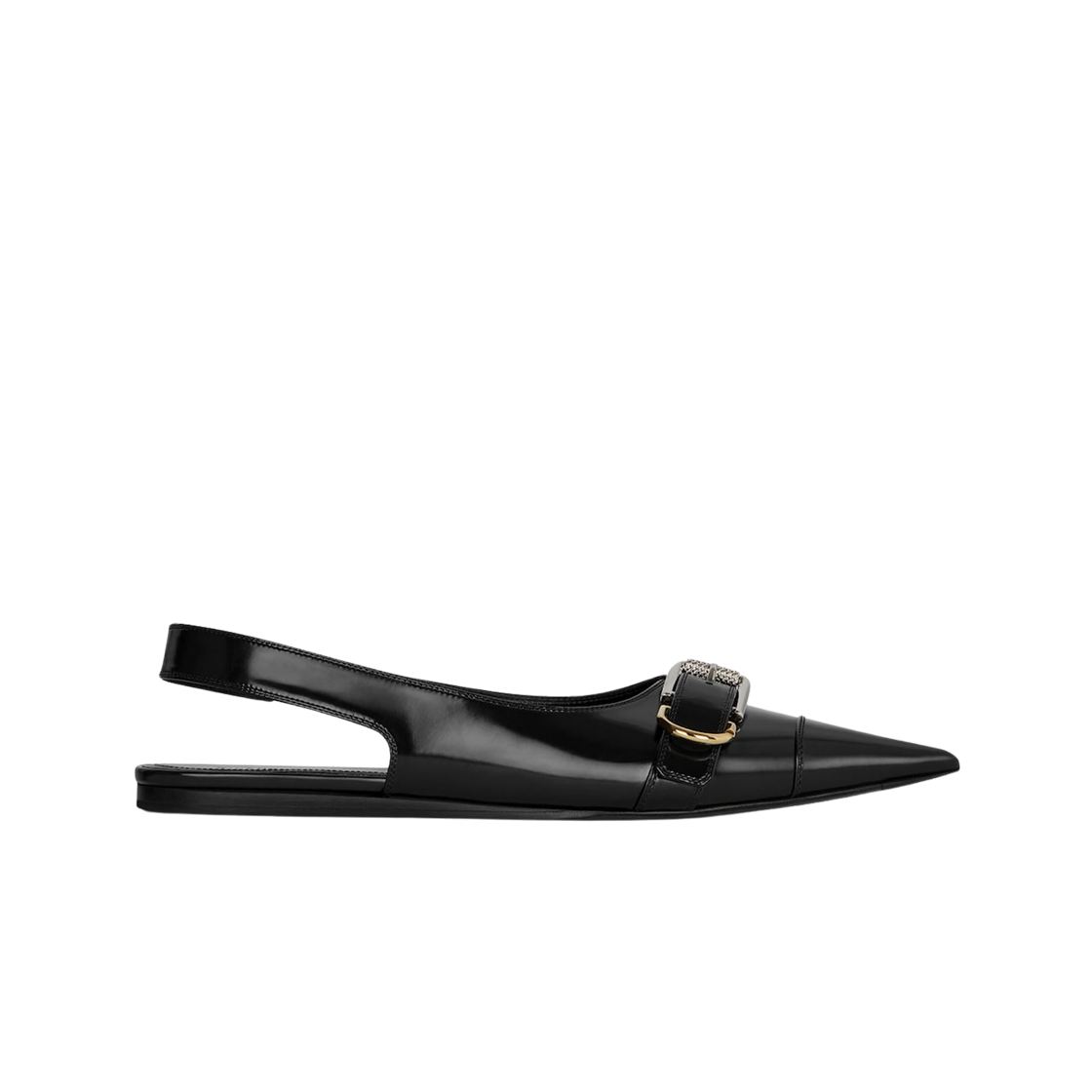 BE500SE28Z-001 (W) Givenchy Voyou Slingback Ballerina in Leather Black