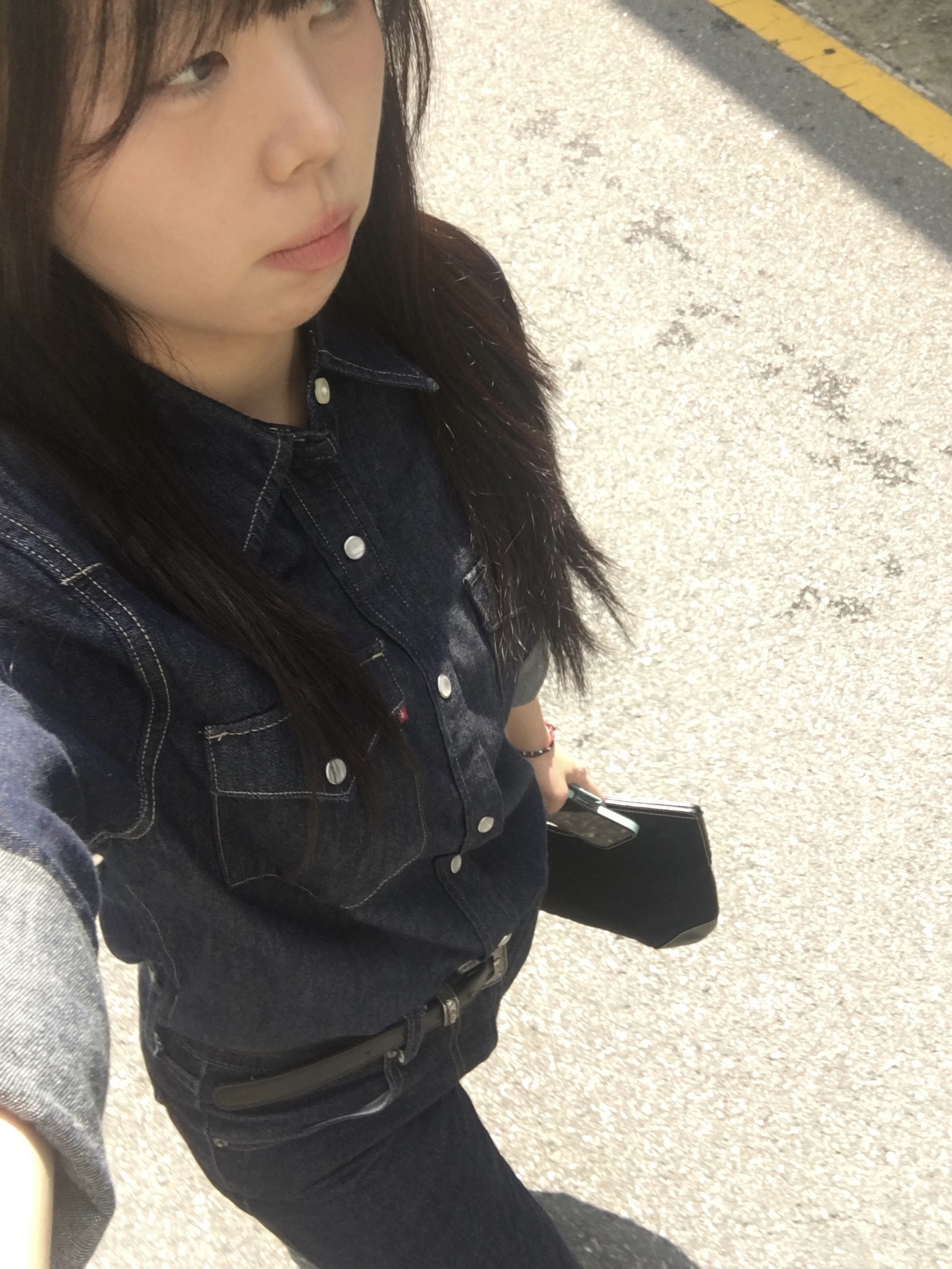 Levi's Barstow Western Shirt Blue μ°©μ© μ€νμΌ - 3