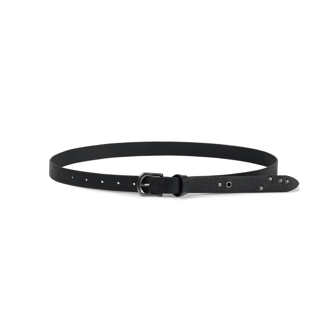 ET2502TC03BK ETCE Stud Leather Belt Black - #2