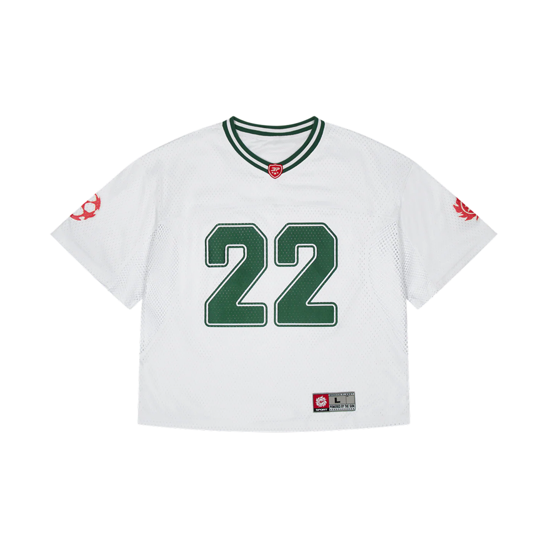 브로큰 플래닛 풋볼 저지 스노우 화이트 파인 그린(Broken Planet Football Jersey Snow White Pine Green)