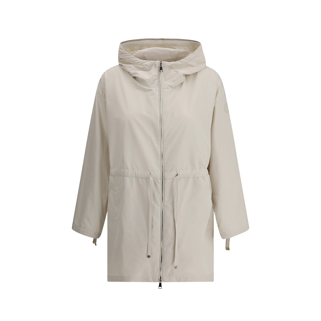 (W) 몽클레르 사베른 후드 파카 화이트 - 25SS((W) Moncler Saverne Hooded Parka White - 25SS) - 1