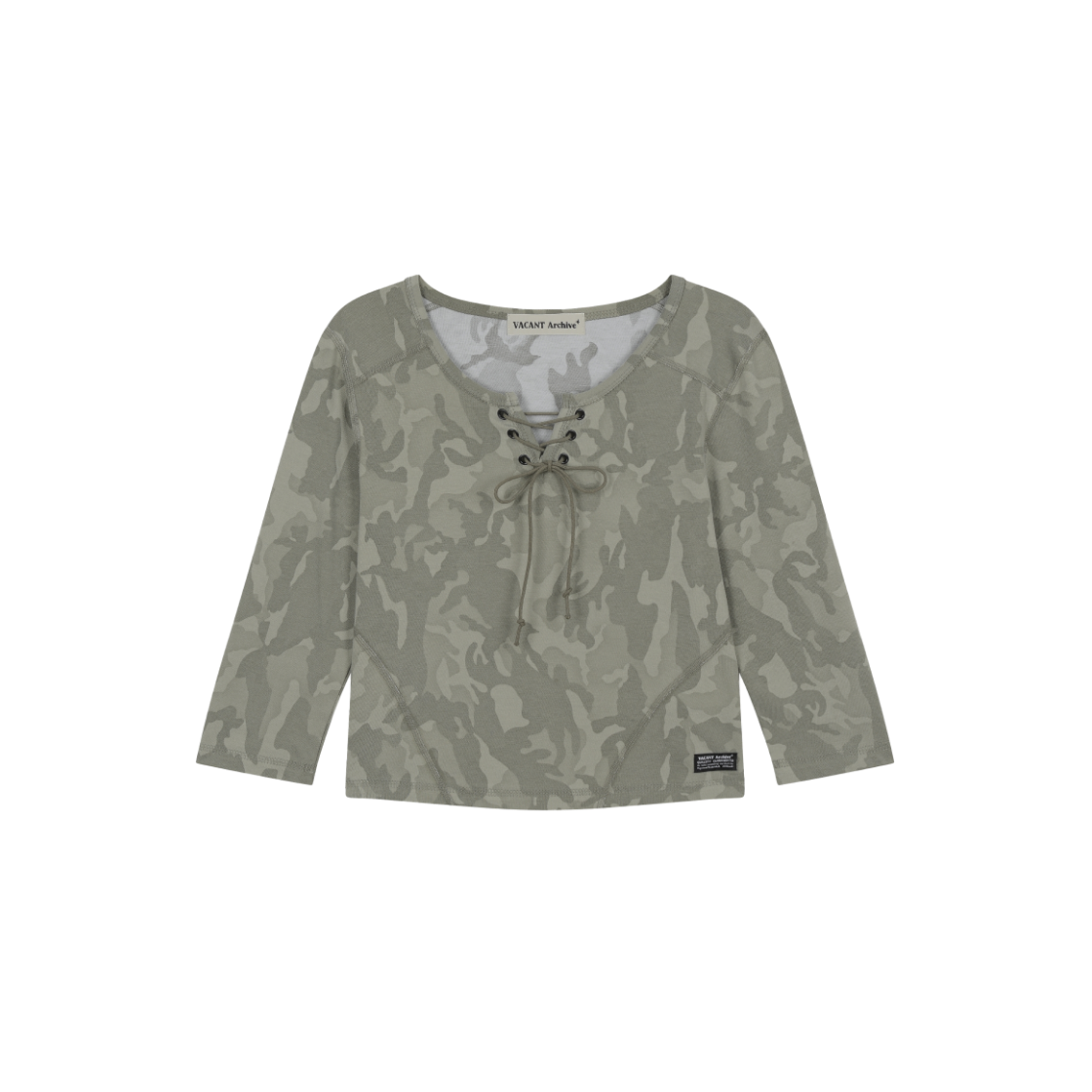 VAK252LS001 Vacant Archive Harper Half Sleeve T-Shirts Khaki