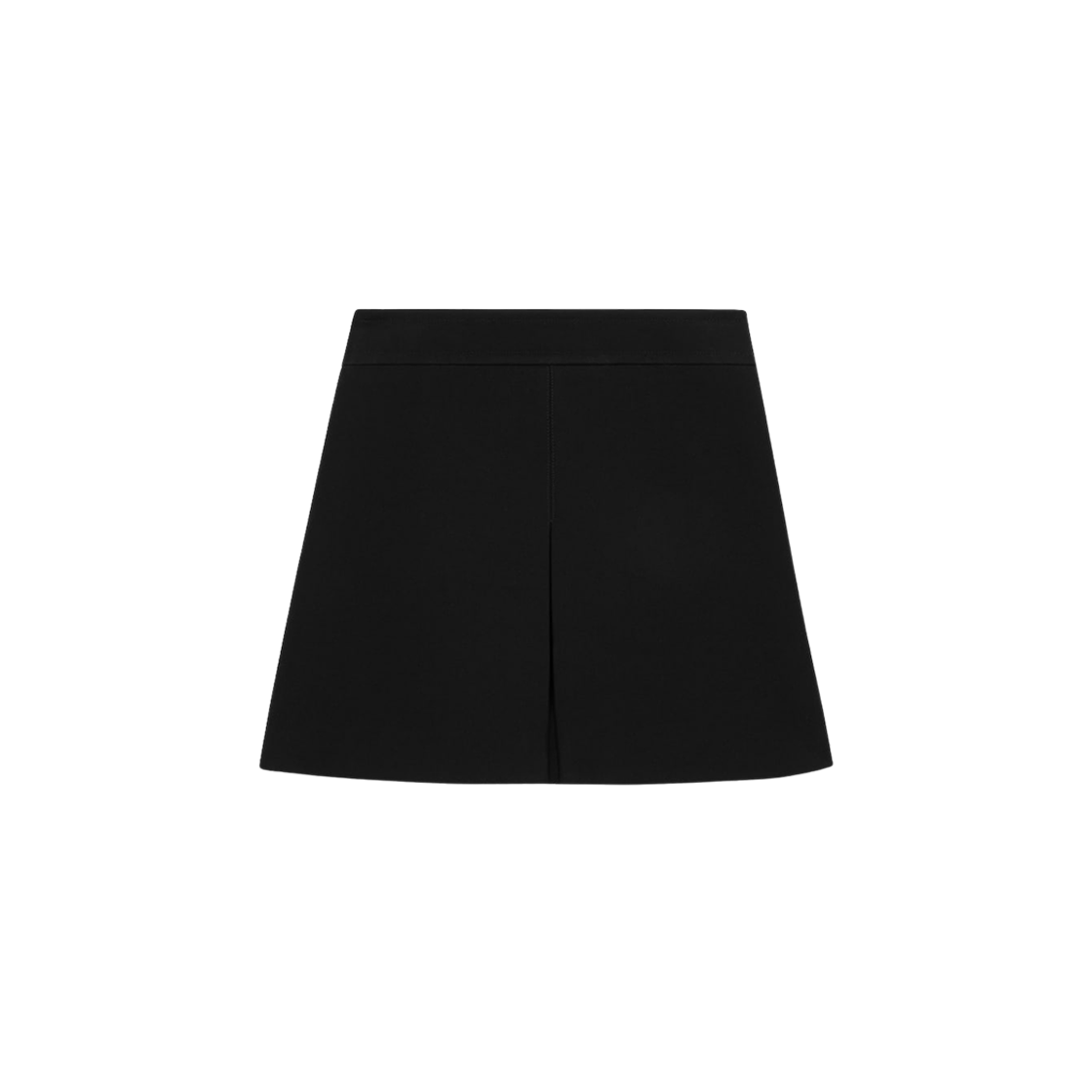 (W) 셀린느 고퍼드 더블 울 트라페즈 미니 스커트 블랙((W) Celine Gauffered Double Wool Trapeze Mini Skirt Black)