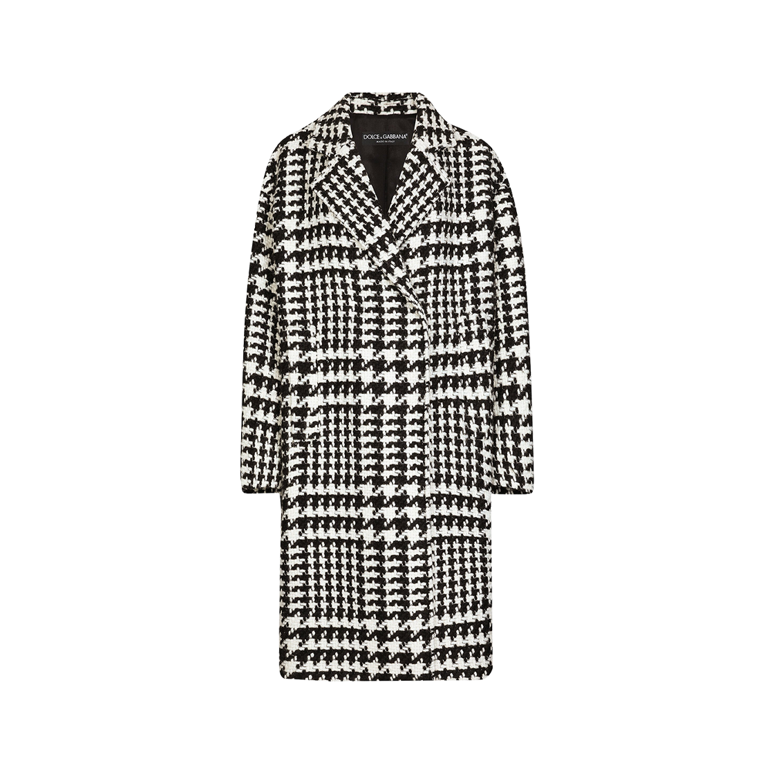 F0E2FTFMMGXS8030 (W) Dolce & Gabbana Oversized Houndstooth Coat Multicolor