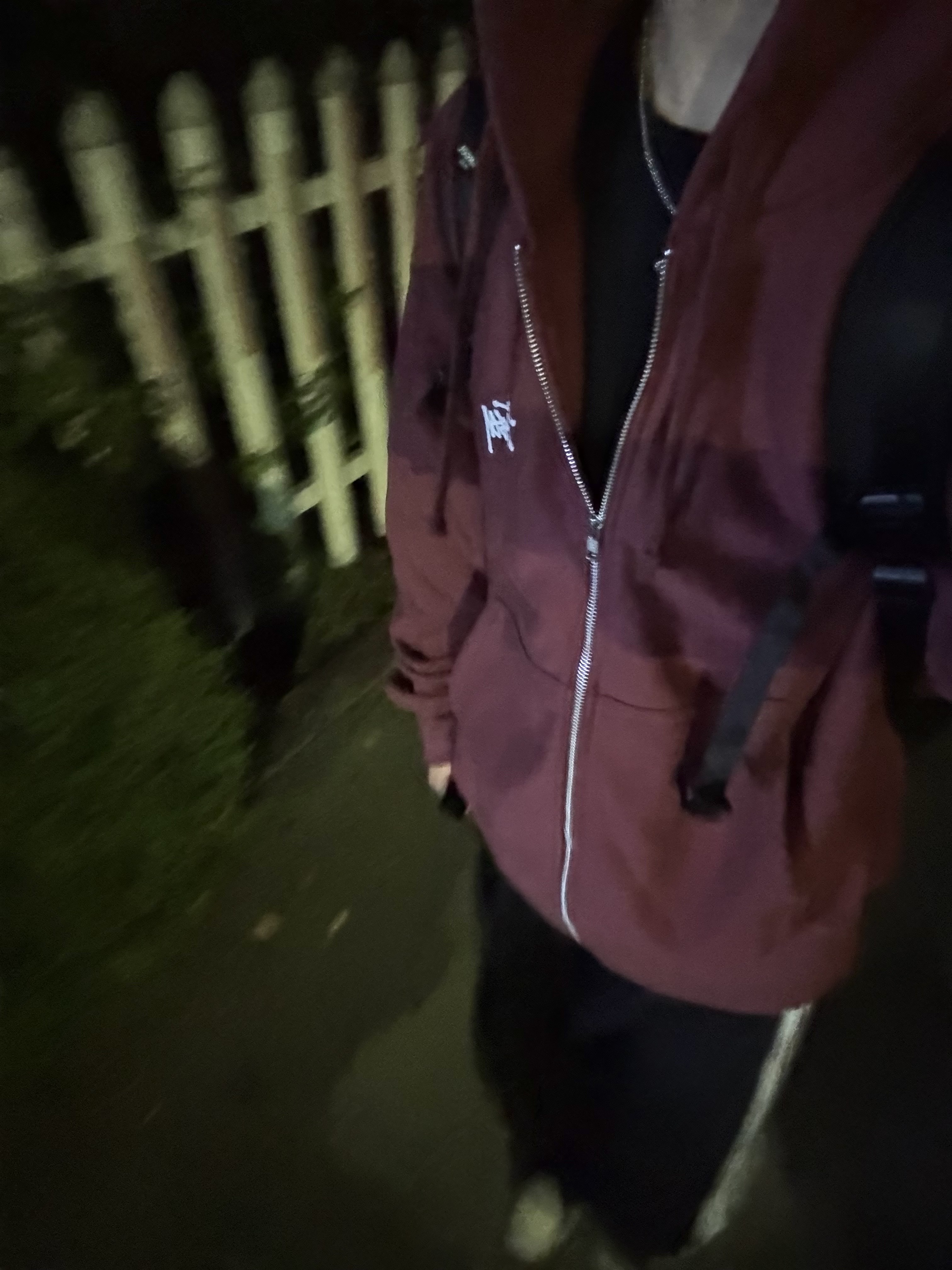 Stussy Basic Stussy Zip Hoodie Oxblood 2024, Needles H.D. Track Pants Poly Smooth Black White 착용 스타일
