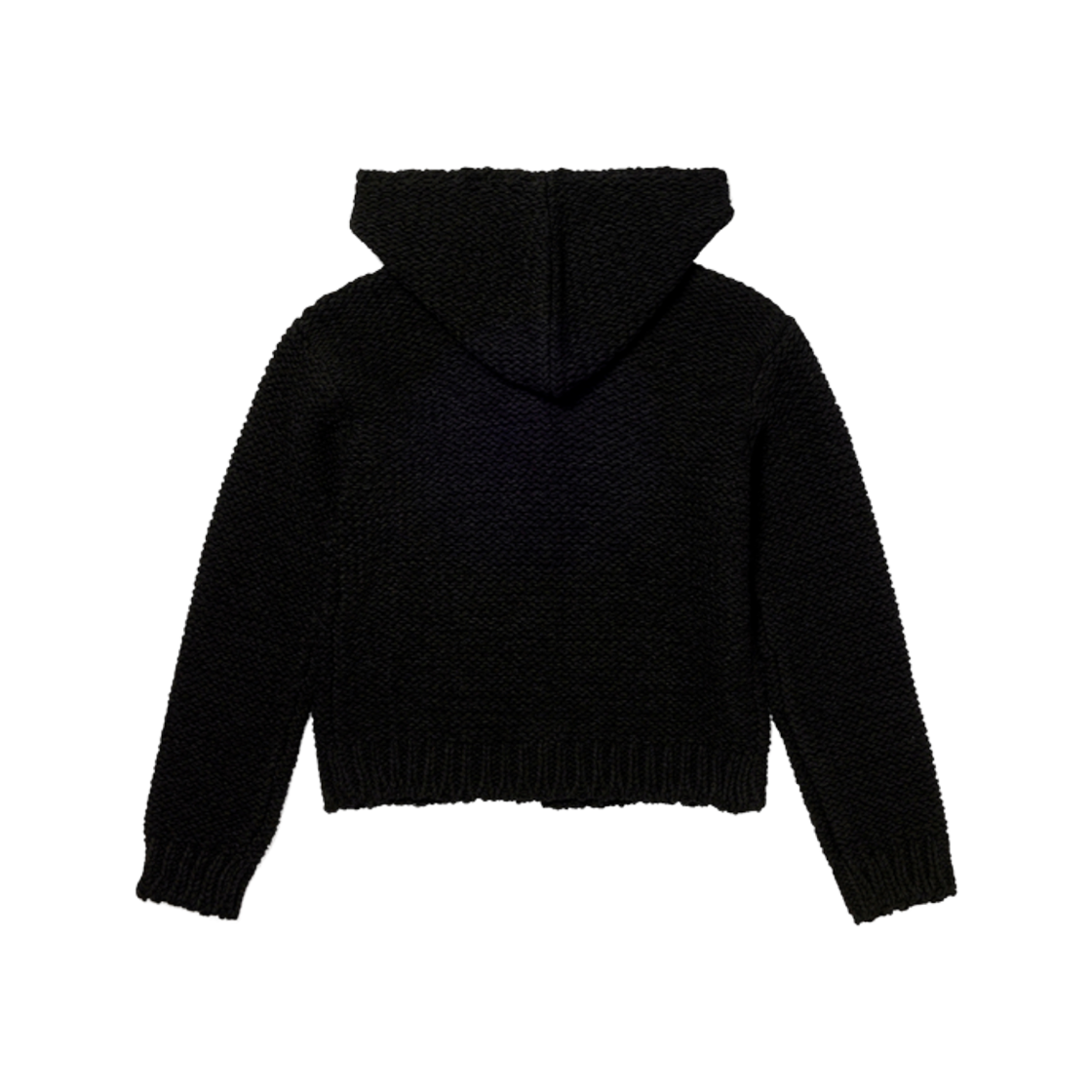 (W) 오픈 Yy 청키 가디건 블랙((W) Open Yy Chunky Cardigan Black) - 2