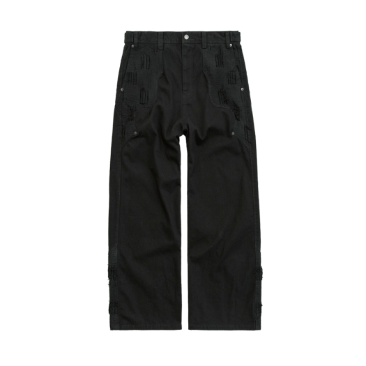 PG5OPT0301BM Polyteru 1011 Western Boro Pants Black Twill