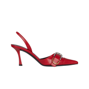 (W) Givenchy Voyou Slingback in Leather Red