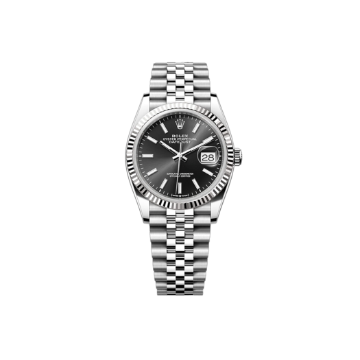 ITBU96TNVLTF Rolex Datejust 36-126234 Black Baton Jubilee