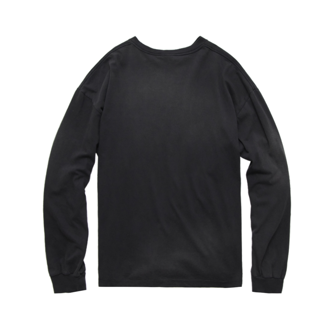 폴리테루 1011 레터링 뮤즈 롱 슬리브 페이디드 블랙(Polyteru 1011 Lettering Muse Long Sleeve Faded Black) - 2