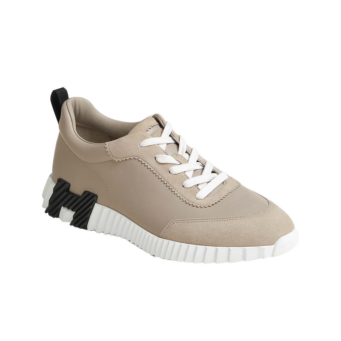 에르메스 바운싱 스니커즈 카프스킨 스웨이드 고트스킨 & 베쥬 갈레(Hermes Bouncing Sneaker Calfskin Suede Goatskin & Beige Galet) - 2