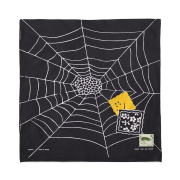 Kapital Fastcolor Selvedge Bandana Spider Peckish Rainbowy Black