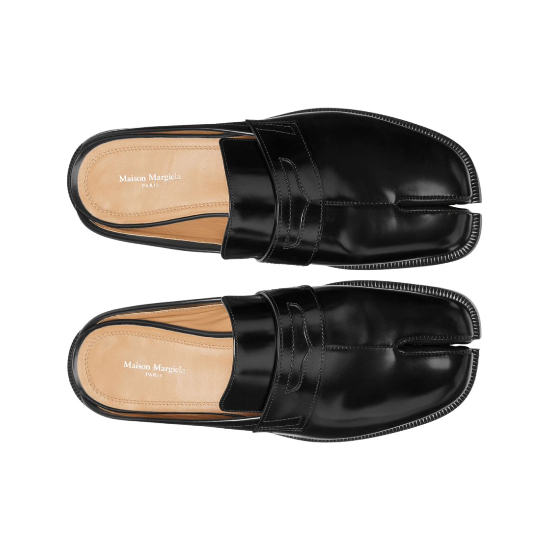 (W) 메종 마르지엘라 타비 시티 로퍼 뮬 브라운((W) Maison Margiela Tabi City Loafer Mules Brown) - 2