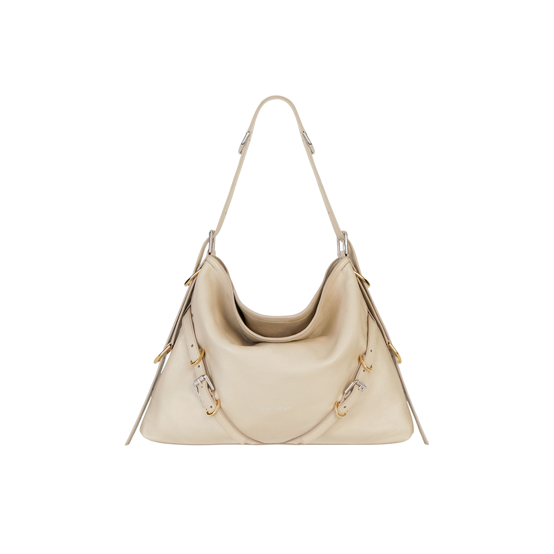 BB50SSB1Q7-257 Givenchy Medium Voyou Bag in Leather Natural Beige