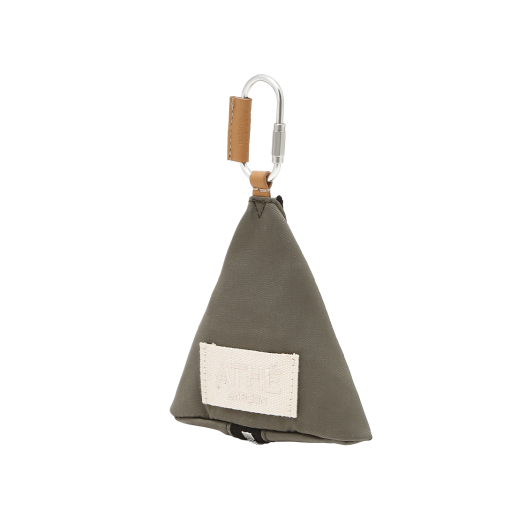 AAHO5FG10K2 Athe garcon Triangle Pouch Coin Wallet Khaki